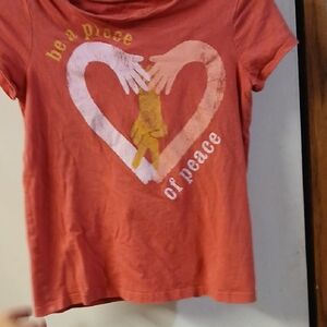 OshKosh B'gosh Red Short Sleeve Tee with Heart Design